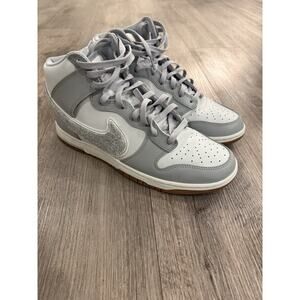 Nike Dunk High University Chenille Swoosh Light Smoke Grey DR8805-003 Men’s 11.5